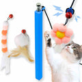 long cat wand, extended cat wand, interactive cat wand, adjustable cat wand, large cat toy, magnetic cat wand max, high-reach cat toy,  #color_blue