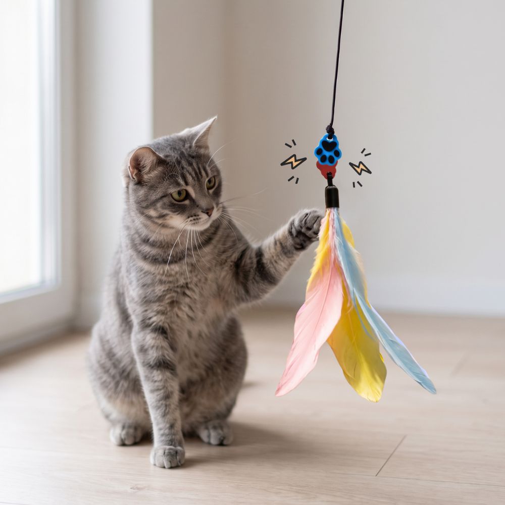 ◆Cat◆ Magnetic Cat Wand Toy | Magnetic Catch Wand V2 | Turnipet